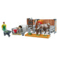 Bruder 62611 Bworld Cow And Calf Barn With Farmer
