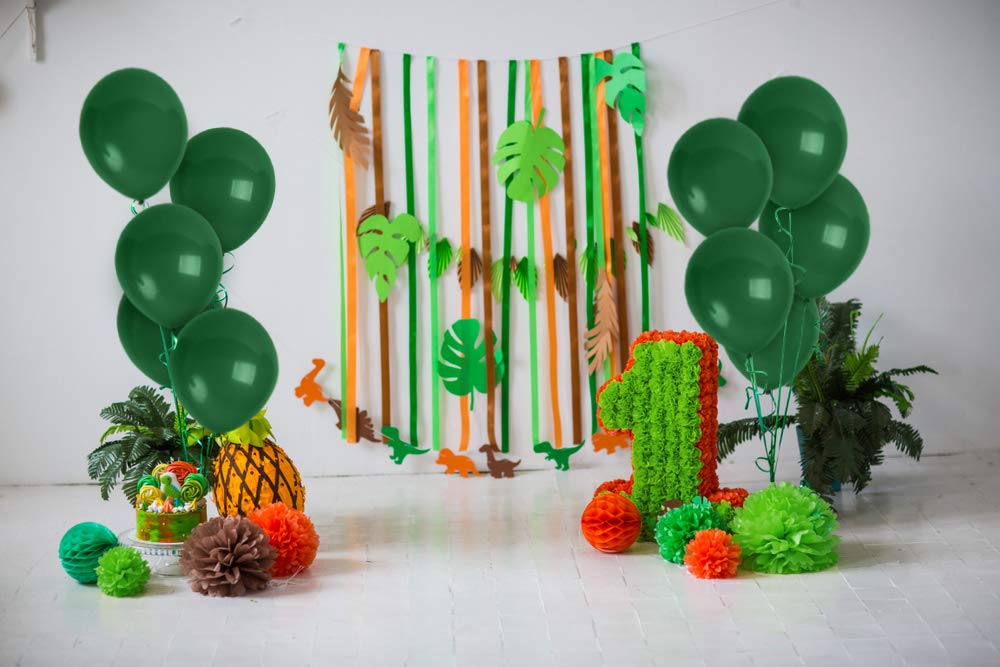 Treasures Gifted Matte Pine Green Balloons - Dark Green Balloons - Emerald Green Balloons - Latex Balloons 12 Inch, Hunter Green
