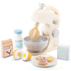 New Classic Toys Wooden Mixer Set Pretend Play Toy for Kids Cooking Simulation Educational Toys and Color Perception Toy for Pre