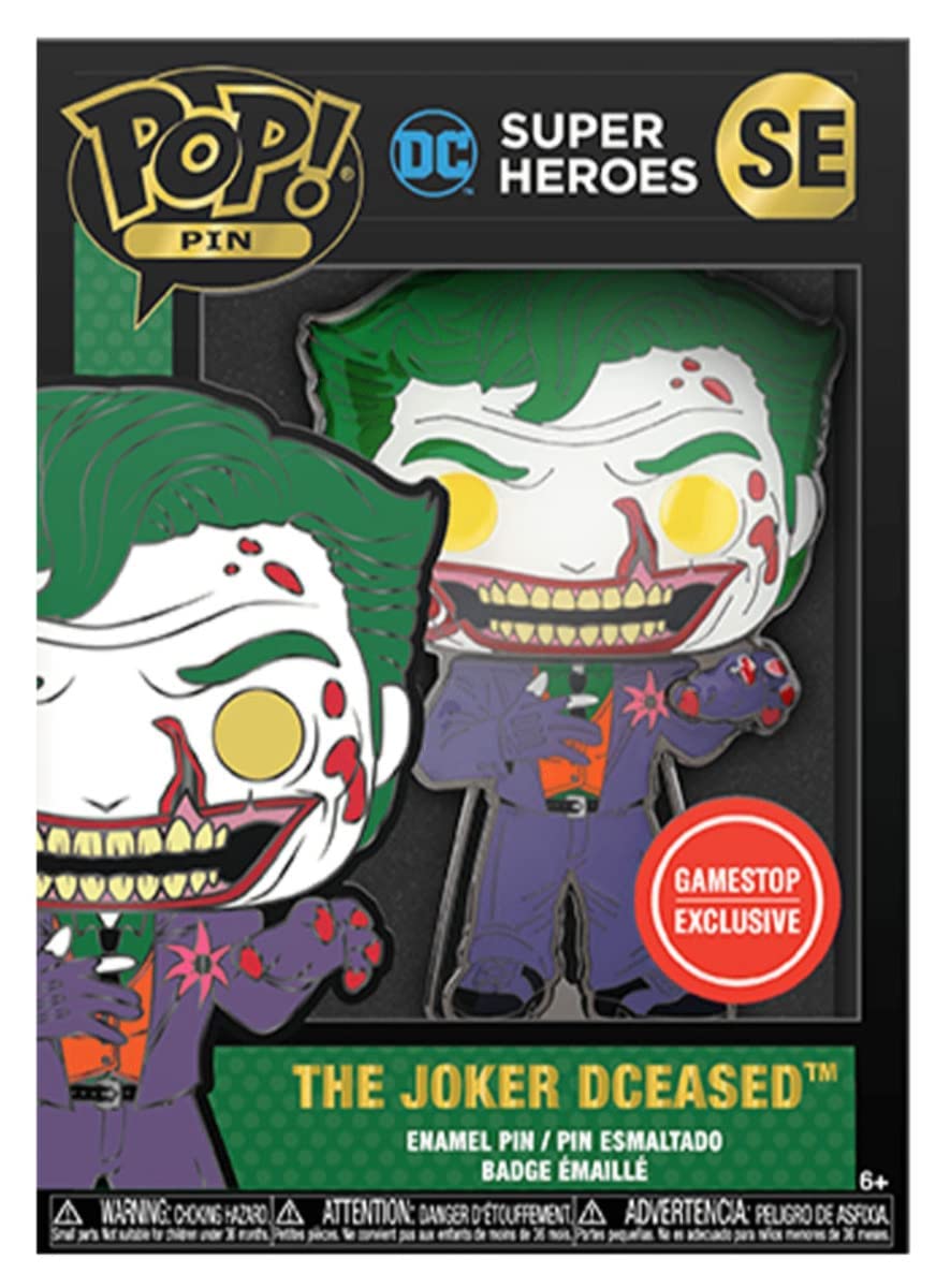 Funko Pop! Pin The Joker Dc Comic Dceased Exclusive (Bloody)