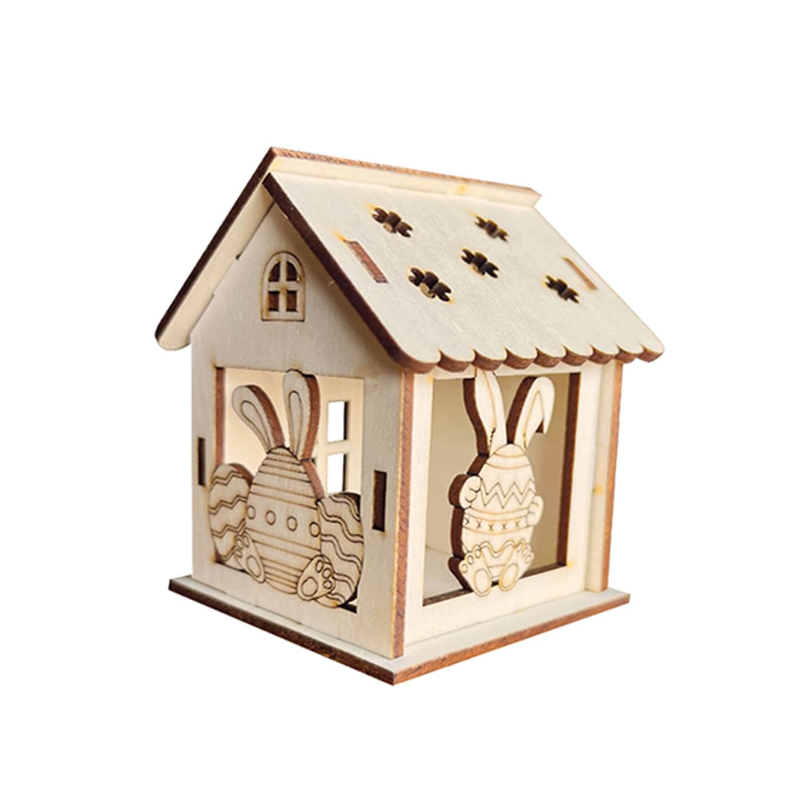 Enakshi Wooden Spring Houses Craft Kit Festival For Party Supplies Table Decorations E|Crafts | Kids Crafts | Craft Kits