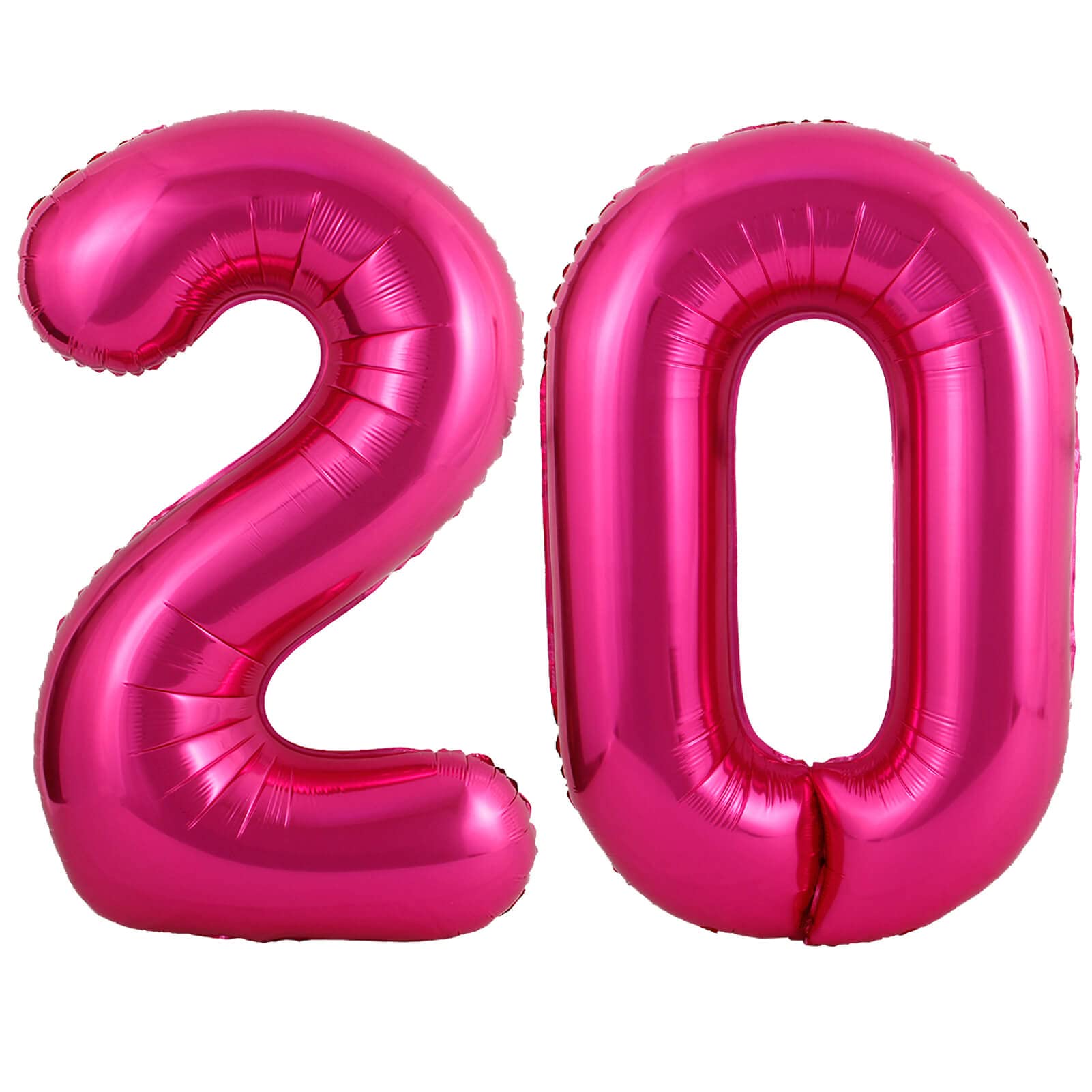 40 Inch Hot Pink 20 Number Balloons Giant 20 Balloons Hot Pink Birthday 20 Balloons 20Th Birthday Anniversary Party Decorations