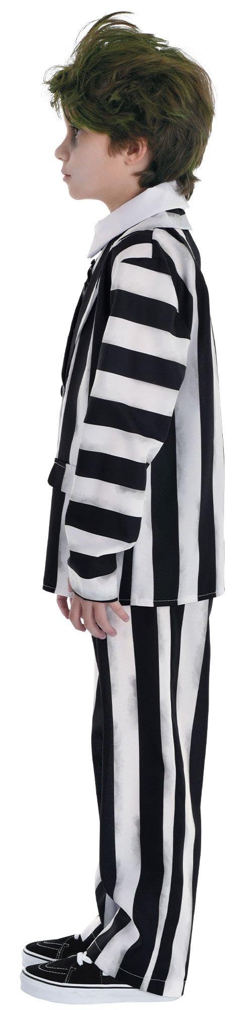 Party City Beetlejuice Costume For Boys - Costume Includes Jacket With Attached Shirt & Tie And Pants - Costumes For Halloween, Birthday Parties, & Themed Events Multi