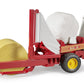 Bruder 02122 Bale Wrapper With Yellow And White Bales (Color May Vary)