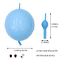 In-Jooyaa 12 Inch Sky Blue Link Balloons 60 Pcs Quick Link Balloons Link Latex Balloon For Photo Shoot Baby Shower Birthday Part
