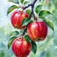 Tulip N Turtle Apple Diy Acrylic Paint By Number Kit For Adults Beginner Canvas Painting By Number Acrylic Painting. Wall Decora