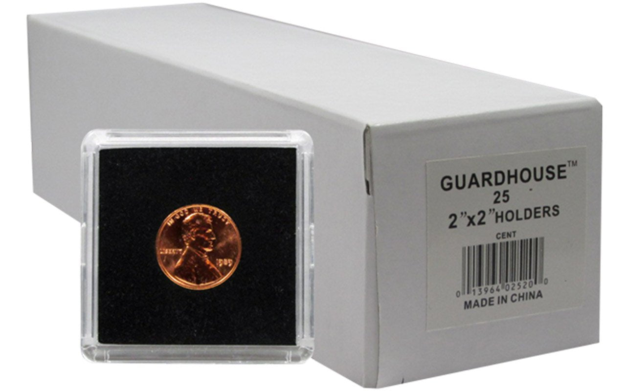 Guardhouse Tetra 2 x 2 Snaplocks for US and Canadian Small Cents Pack of 25