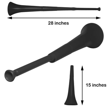 Windy City Novelties 28" Collapsible Stadium Horn - Large Black Plastic