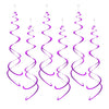 AimtoHome Party Swirl Decorations, Hanging Swirl for Ceiling Decorations, Purple, Pack of 30