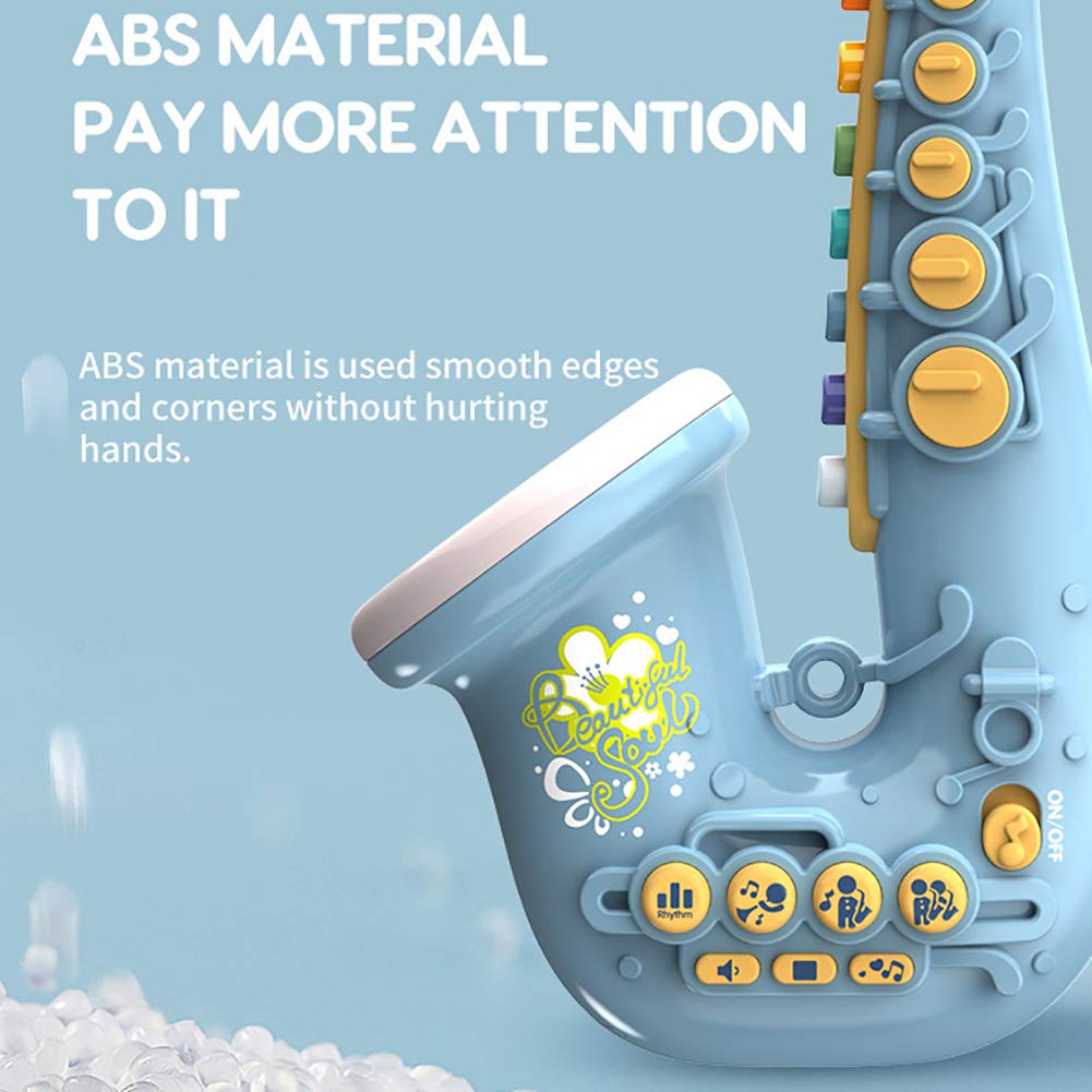 Smaroll Kids Saxophone Toy With Light And Sound,Multifunctional Early Educational Toys Musical Instrument Toy For Toddler Girls