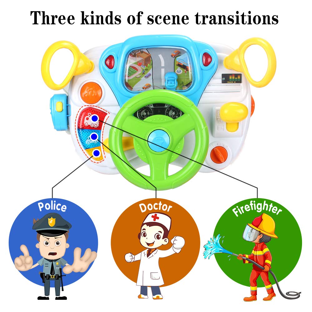 Amosting Pretend And Play Ride On Toys For Toddler Boys Girls Learning & Educational Baby Driver Toy Cars For Preschool Kids