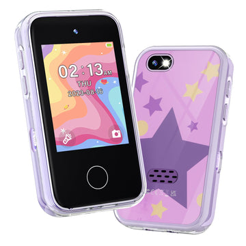 JOYJAM Phone for Kids Age 3-8,Kids Smart Phone for Girls Christmas Birthday Gifts,Toy Phone with Dual Camera Music Player Puzzle