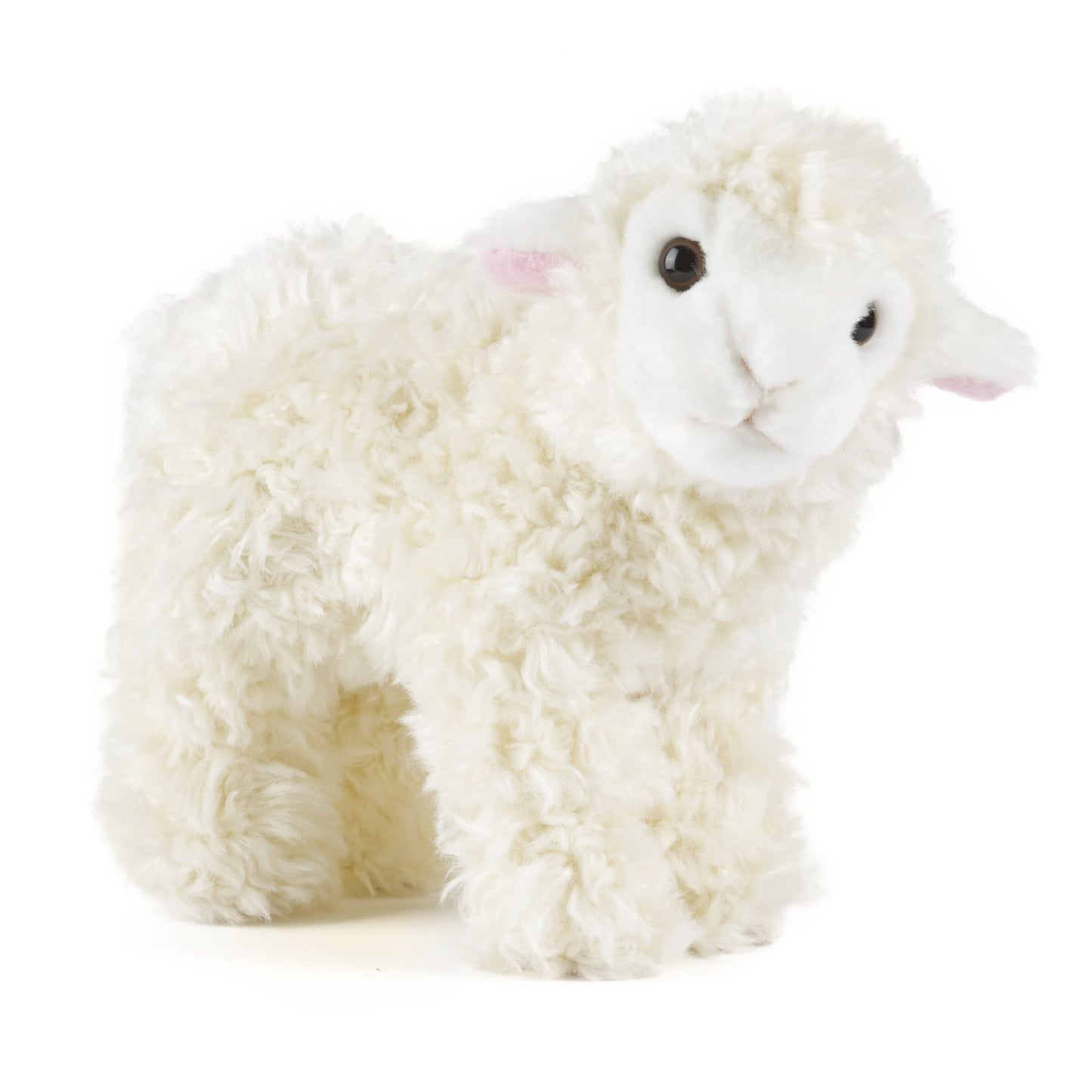 Living Nature Small Lamb Stuffed Animal | Fluffy Farm Animal | Soft Toy Gift For Kids | 6 Inches