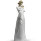 Lladro Mother Figure A Mother'S Embrace In Matte Satin Green Porcelain. Decorative Figure Of A Woman And Her Baby In Arms.