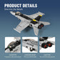 DAHONPA F-18 Bumblebee Fighter Military Army Air Building Bricks Set  700+ Pieces Air-Force Build Blocks Toy  Gift for Kid and mature-themed.