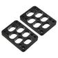 PATIKIL 3/8 Skateboard Riser Pads, 2 Pack PU 3x2 Skateboard Riser Pads Angled Wedge Shock Pads for Skateboard Truck, Black