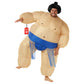 Morph Sumo Wrestler Inflatable Costume  Inflatable Sumo Costume  Blow Up Halloween Costumes For Men  Halloween Costumes Men  Blue