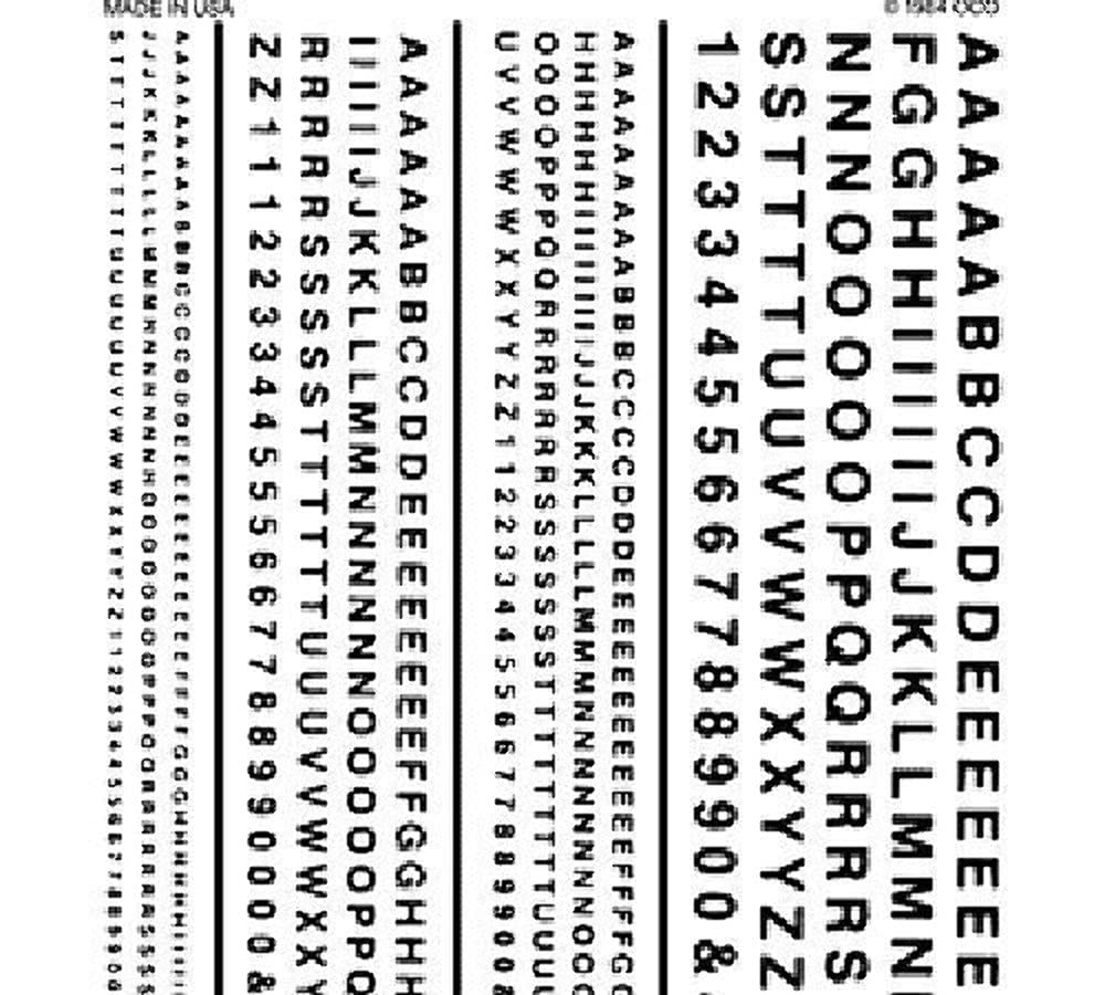 Woodland Scenics Railroad Gothic Letters - Black, Model SG_B000BRJCEM_US