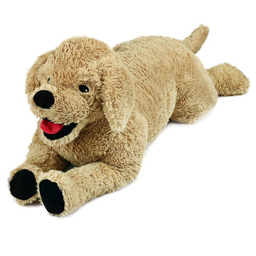 Lotfancy Dog Stuffed Animals, 26'' Cuddly Golden Retriever Stuffed Animals, Dog Plush Toy, Large Stuffed Dog, Beige