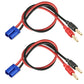Woodguilin Ec3 Connector Plug,Ec3 Male Connector To 4Mm Banana Connector Battery Charger Adapter With 12Awg 30Cm Cable Wire For