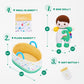 OUOZZZ 10" Soft Baby Boy Doll Set - Emotional Social Doll with Accessories, Polyester, A-car02 Dinosaur Set