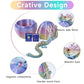 Cucue 3D Printed Dragon Egg - 3D Fidget Dragon Toy With Surprise Energy Stone Inside - Articulated Dragon - Flexible Joint Parts - Unique Figurines, Desk Decorations, Stocking Stuffers, Gifts For Kids