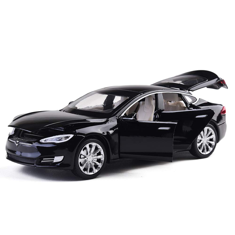 Toy Car Model S Alloy Model Cars Pull Back Vehicles 1/32 Scale Car Toys for Toddlers Kids (Black)