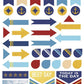 Paper House Productions STPL-0005 Stickers, 3-pack, Nautical 3 Count