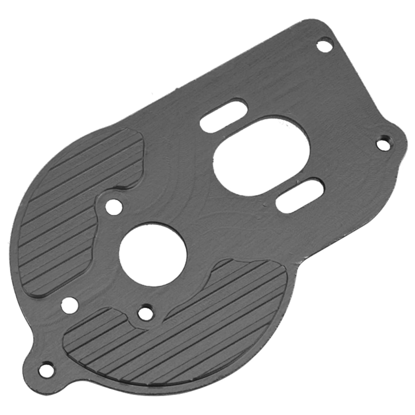 Vgoohobby Metal Motor Mount Plate Fixed Bracket Compatible with Losi 1/18 Mini-T 2.0 2WD Stadium RC Truck Hop-Up Parts (Black)