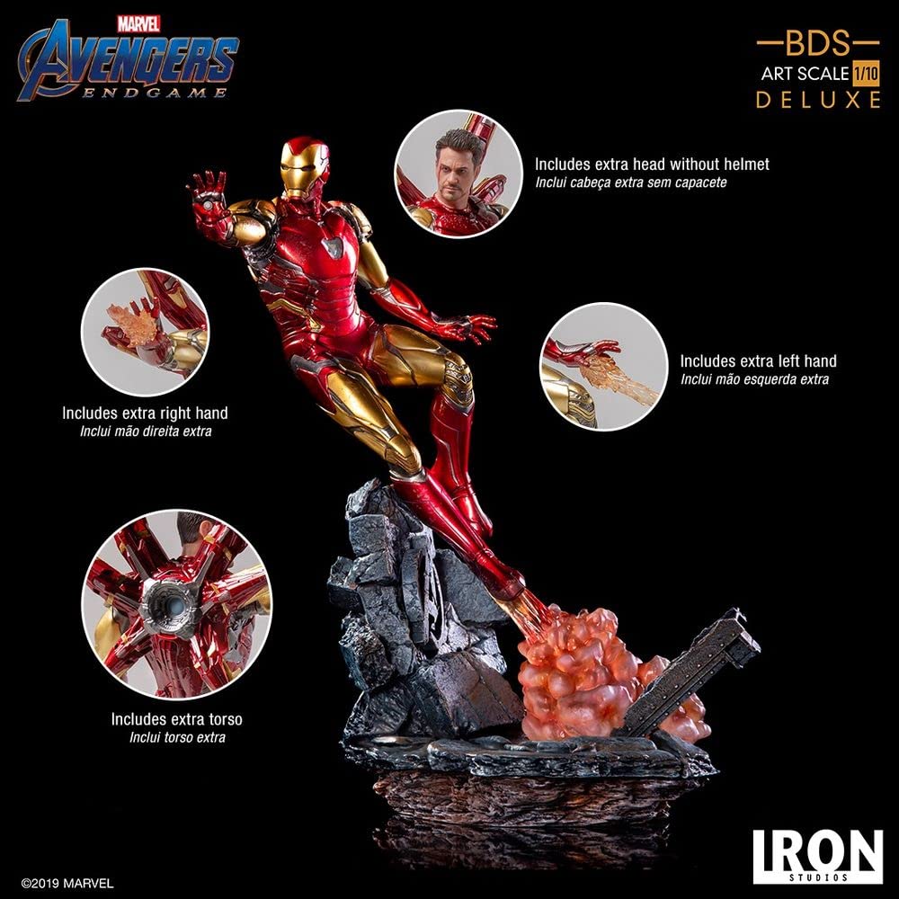 1:10Th Iron Man Mark Lxxxv Deluxe Bds Art Scale Statue, Is20019