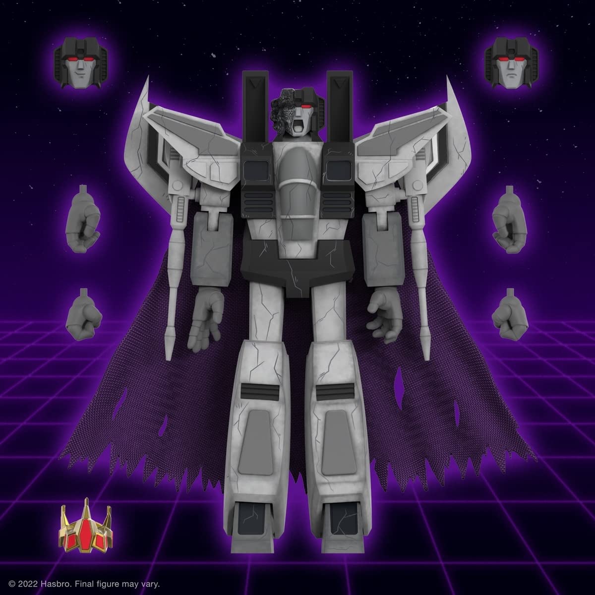 Super7 Transformers King Starscream (Fallen) - Ultimates! 7 In Action Figure