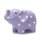 Child To Cherish Ceramic Polka Dot Elephant Piggy Bank For Girls, Lavender