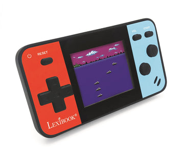 Lexibook Portable Handheld Game Console Cyber Arcade Pocket 150 Games, 1.8' (4.5Cm) Color Lcd Screen, Gaming Toy For Kids/Teenagers, Blue/Red, Jl1895