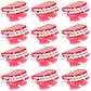 HAPPY DEALS Wind Up Chatter Teeth - 12 Pack, 1.75" Red Plastic Walking Toys, Model JT012