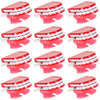 HAPPY DEALS Wind Up Chatter Teeth - 12 Pack, 1.75" Red Plastic Walking Toys, Model JT012