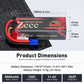 Zeee Premium Series 3S Lipo Battery 9000mAh 11.4V High Voltage Hard Case Battery 120C EC5 Connector HV-Lipo for RC Vehicles RC C