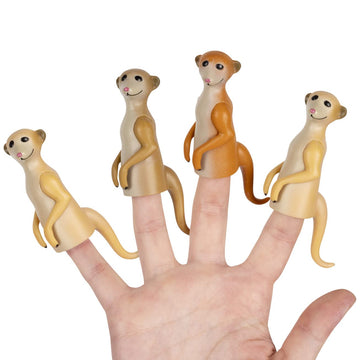Mcphee Accoutrements Archie Soft Vinyl Finger Meerkats Finger Puppets