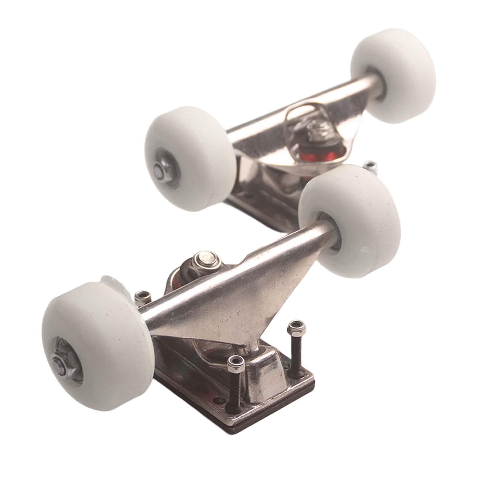 SECRET DESIRE Skateboard Wheel and Truck Skateboard Riser Pads Durable Skateboard Hardware White