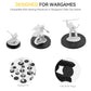 100PCS Miniature Bases with 120PCS Adhesive, 25mm 32mm 40mm Mix Black Round Plastic Model Bases for Gaming Miniatures or Wargame