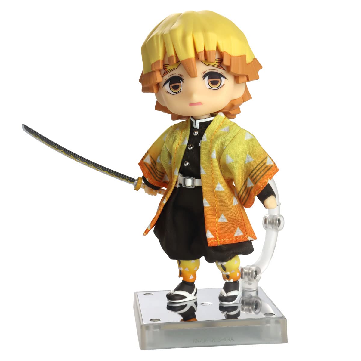 Good Smile Demon Slayer: Kimetsu No Yaiba: Zenitsu Agatsuma Nendoroid Doll Action Figure, Multicolor