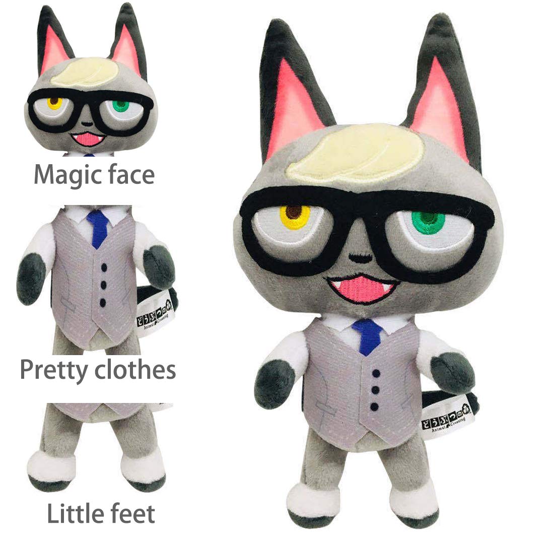 Ycixri Animal Crossing New Leaf Plush Toy Suitable For Collection, Animal Crossing: New Horizons Stuffed Doll Toy For Boy Girl Christmas Halloween Birthday Gift, 8“ (Raymond)