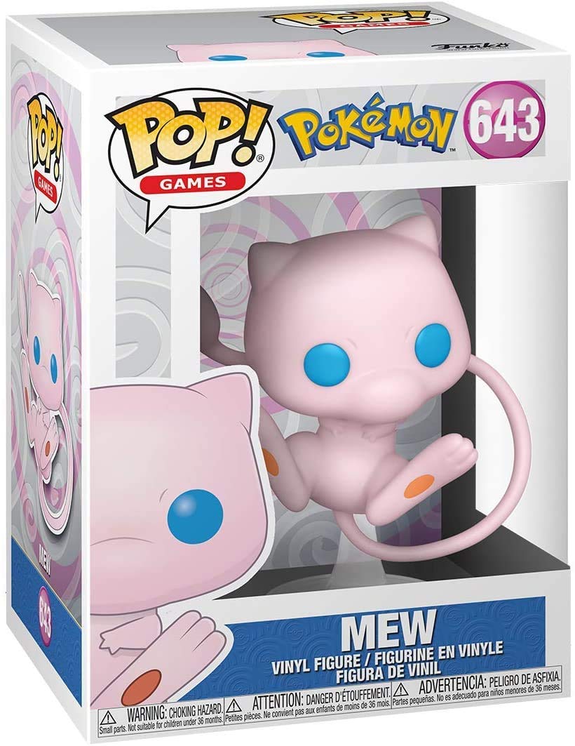 Funko Pop! Games: Pokemon - Mew Vinyl Figure (Bundled With Compatible Box Protector Case) Multicolored 3.75 Inches