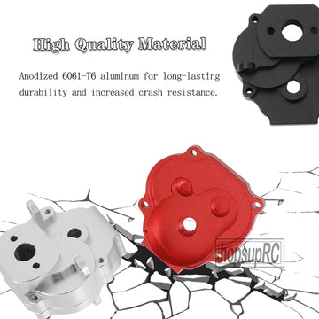 hopsupRC Center Gearbox Transmission Case Upgrades for1/18 TRX4M,Aluminum Gearbox Differential Housings Hops Up Parts for 1/18 T