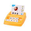 UJEAVETTE 2 in 1 Spelling Reading Game Travel Toys for 4 5 6 Year Old Children Yellow