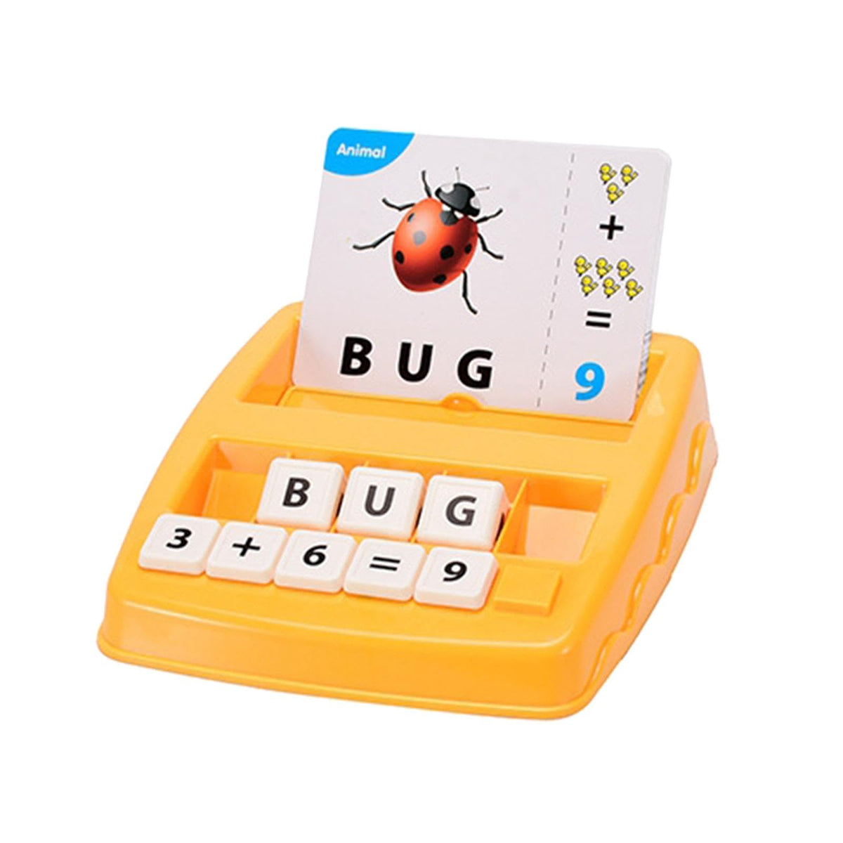 ATORSE 2 in 1 Spelling Reading Game Travel Toys for 4 5 6 Year Old Children Yellow