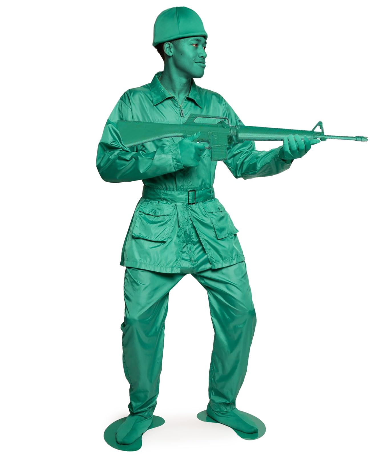 Tipsy Elves’ Men’S Toy Soldier Costume - Classic Kids Toy Green Halloween Jumpsuit Size Medium