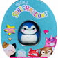 Squishmallow Official Kellytoy Collector 's Tin Set with Micromallow limited availability Pin and Trading Cads Choose Your Favorite or Collect Them All (Babs The Blue Jay)