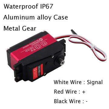 Wishiot DS5160SSG 60kg Servo RC Digital Servo DC6-8.4V Metal Gear Large Torque High Speed IP67 Waterproof Servo 270 Degree with