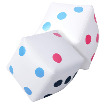GoSports Giant 2 ft Inflatable Dice 2 Pack - Huge Size with Rapid Valve Inflation