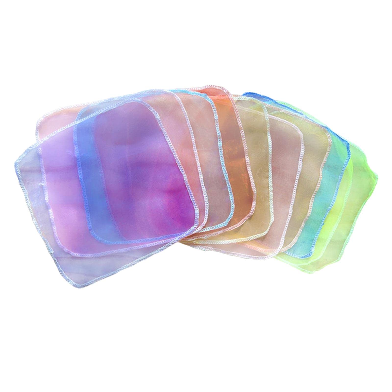 Ujeavette 10Pcs Baby Sensory Scarves Soft Funny Sensory Toys For Newborn Kids Toddlers